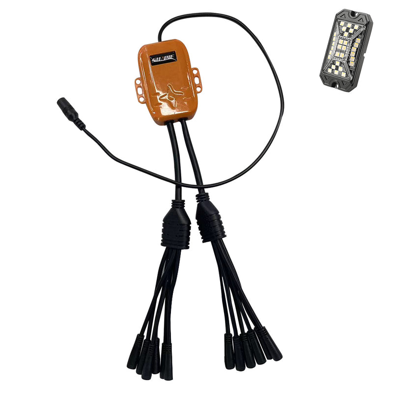 Sunpie High Power Wide Angle Series Rock Lights Control Box 4Pcs/6Pcs/8Pcs/12Pcs/16Pcs