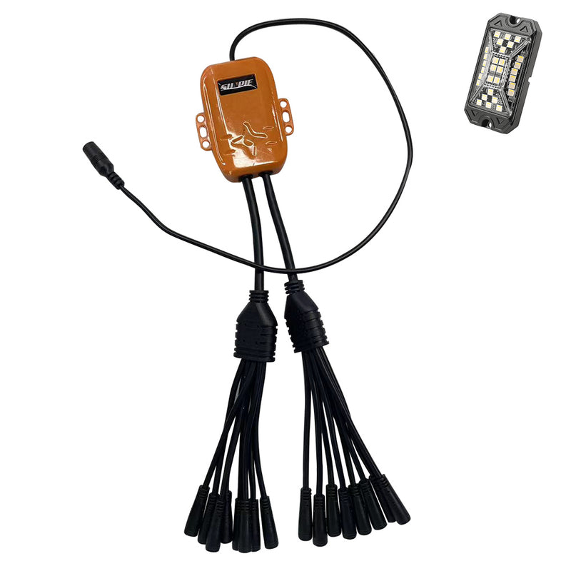 Sunpie High Power Wide Angle Series Rock Lights Control Box 4Pcs/6Pcs/8Pcs/12Pcs/16Pcs