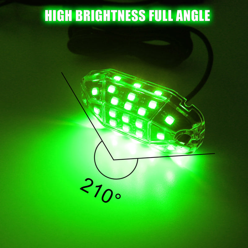 Sunpie Fifteen-Sided Series RGBW 33 LEDs LED Rock Lights (4/8/12/16/20 Pods)