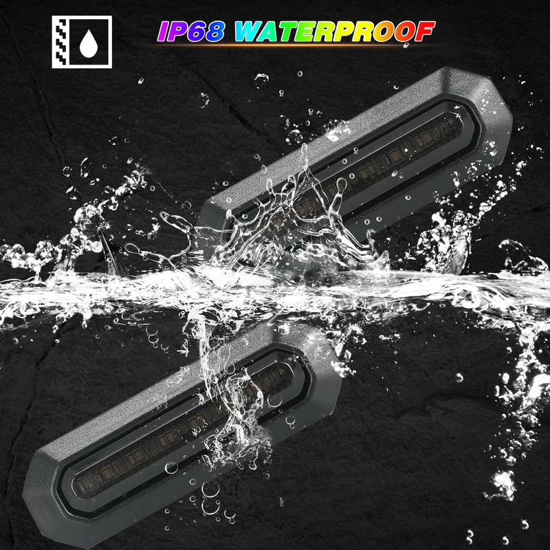 5PC RGB LED Grille Lights with App Control for 2021-2025 Ford Bronco 2/4 Doors Badlands/Wildtrak/Everglades