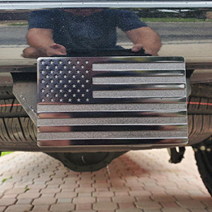 Premium Metal Trailer Hitch Cover for 2" Receivers with Locking Pin - Durable & Stylish