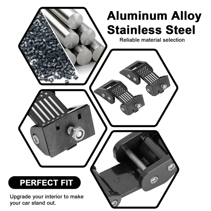 Hood Latches for Jeep Wrangler JK JKU JL JLU 4XE and Jeep Gladiator JT (2pcs/set)