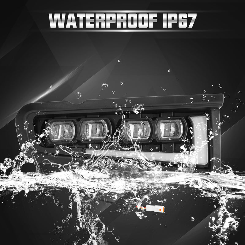 LED Fog Light Kits with DRL and Turn Signal for 2021-2025 Ford Bronco