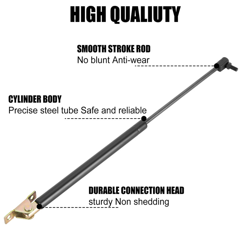 Hood Lift Supports for '18-'25 Jeep Wrangler JL JLU 4xe and Jeep Gladiator JT (2pcs)