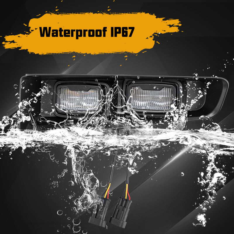 Ford Bronco Raptor LED Fog Lights with DRLs, Turn Signals, and Remote (2Pcs/Set)