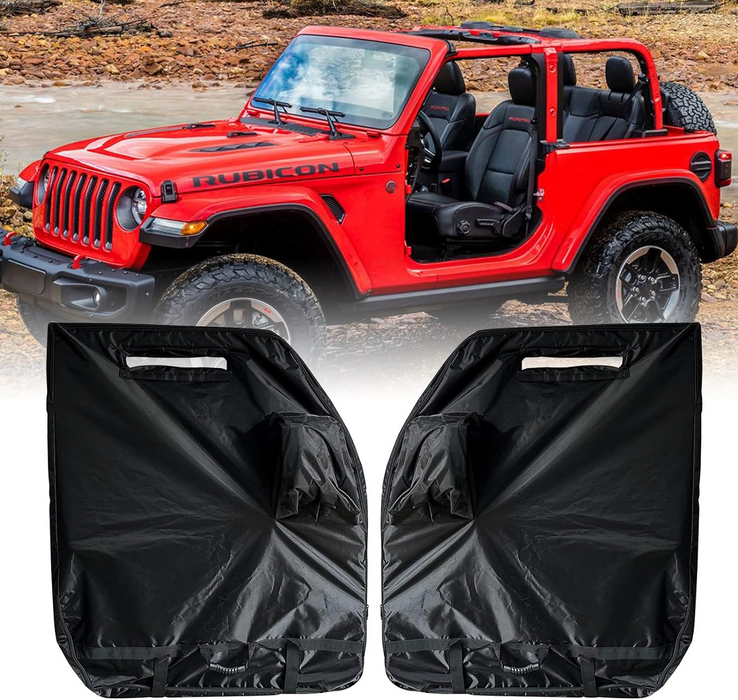 Jeep Hard Door Storage Bag 2PCS/4PCS for 1976-2024 Jeep Wrangler JK JL JKU JLU YJ TJ Jeep Gladiator JT