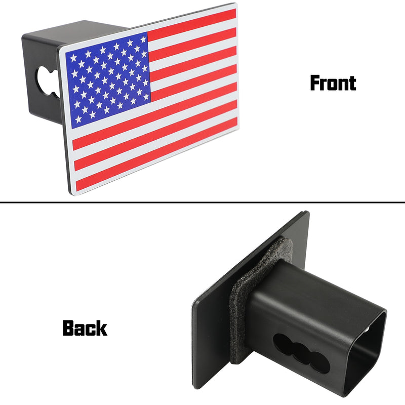 Premium Metal Trailer Hitch Cover for 2" Receivers with Locking Pin - Durable & Stylish