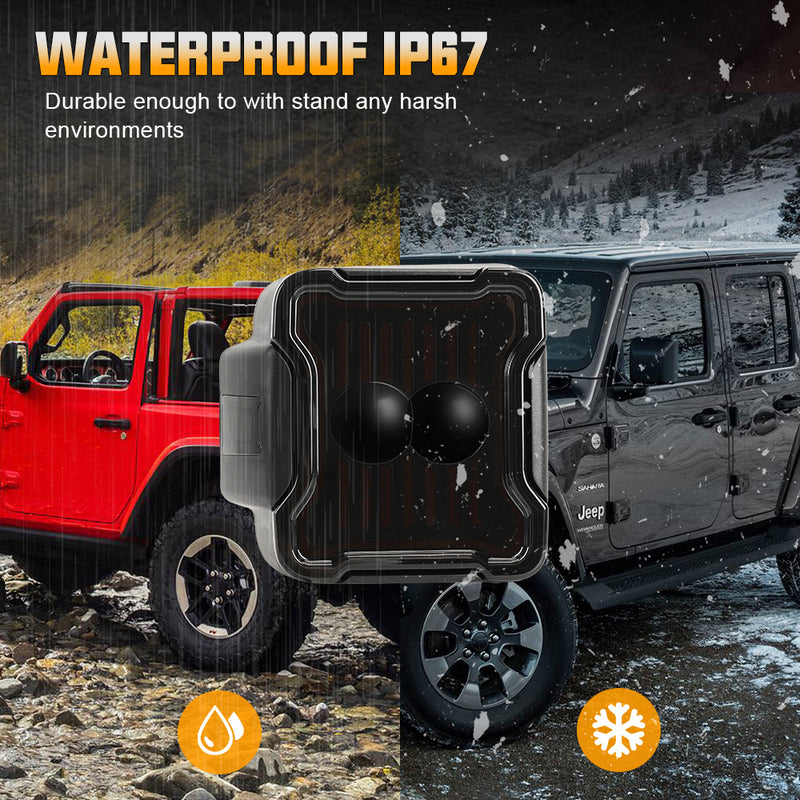 Smoked PC Lens LED Tail lights for 2018 - 2025 Jeep Wrangler 4xe JL/JLU