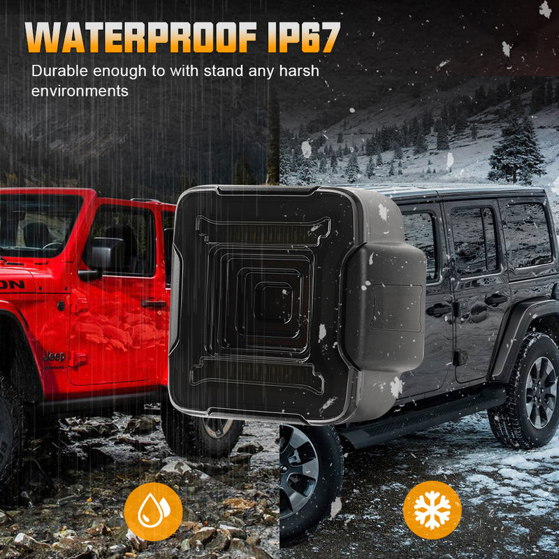 Jeep Tunnel LED Tail Lights for 2018-2025 Jeep Wrangler 4xe JL/JLU (2pcs/set)