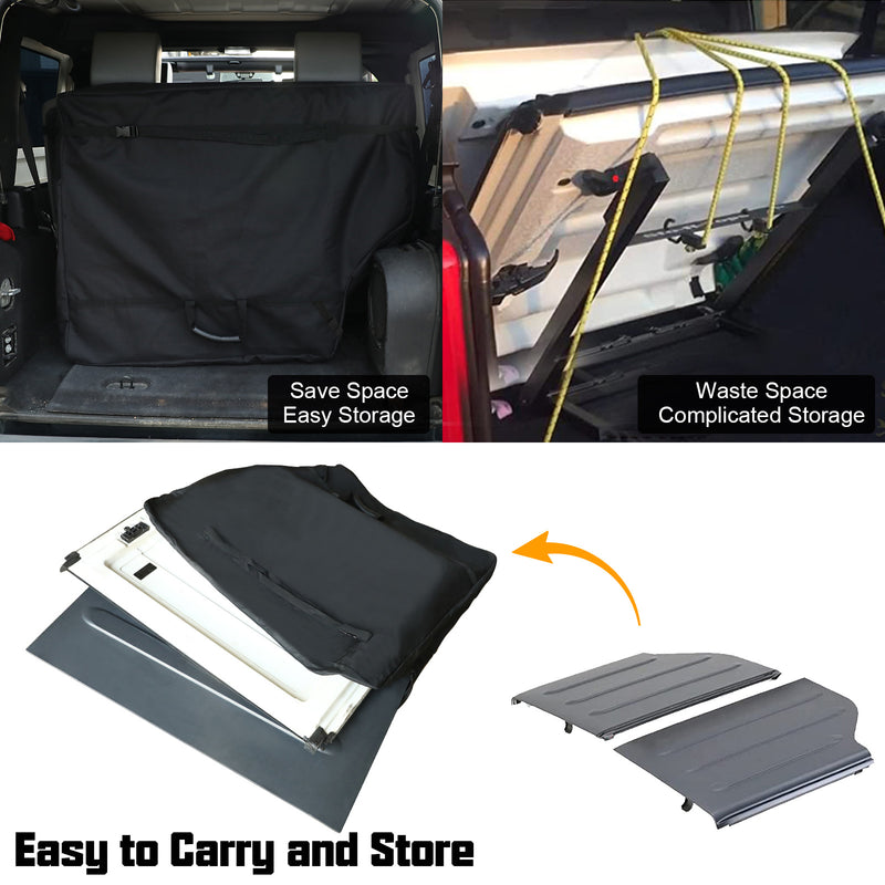 Sunpie Hard Top Freedom Panel Storage Bag Compatible with 2007-2025 Jeep Wrangler JK JKU JL JLU 2/4 Door & 2019-2025 Jeep Gladiator JT