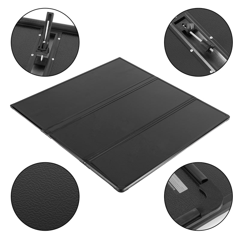 Jeep Gladiator JT (2020-2026) Hard Tri-Fold Tonneau Cover(w/ or w/o Trail Rail) - 5ft Bed