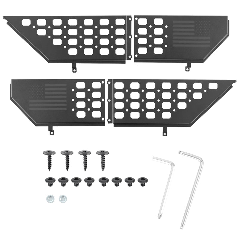 Jeep Wrangler Metal Front Door Storage Box for (2018-Present) Jeep Wrangler JL JLU 4XE and Gladiator JT (2PCS)