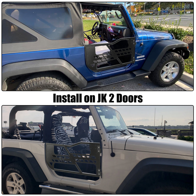 Jeep Steel Tube Doors for 2007-2018 Jeep Wrangler JK 2-Door (2PCS)