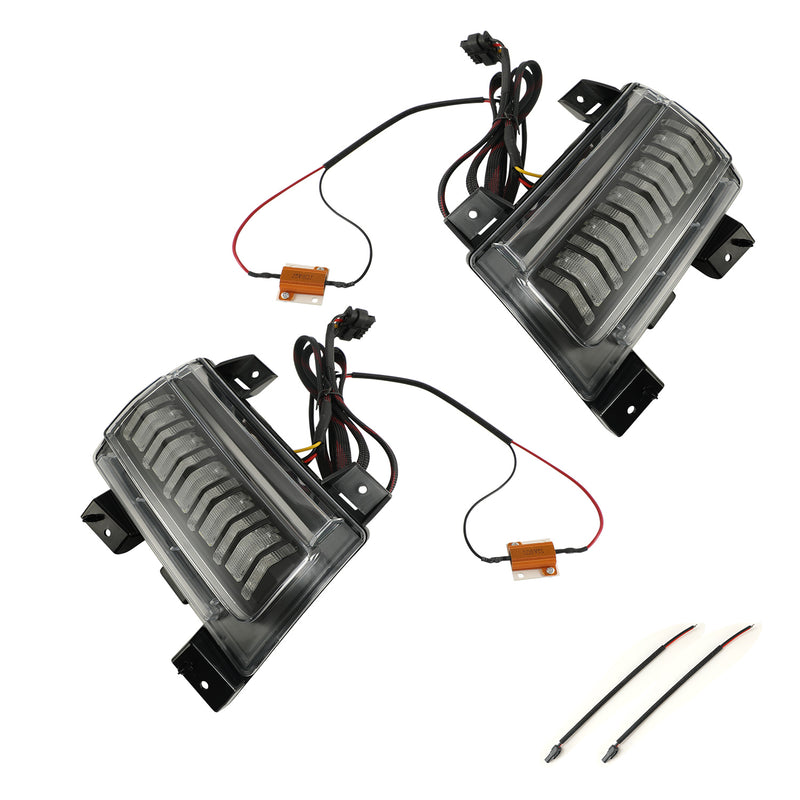 LED Fender Side Marker Lights for 2018+ Jeep Wrangler JL/JLU and Jeep Gladiator Sport  Series Models