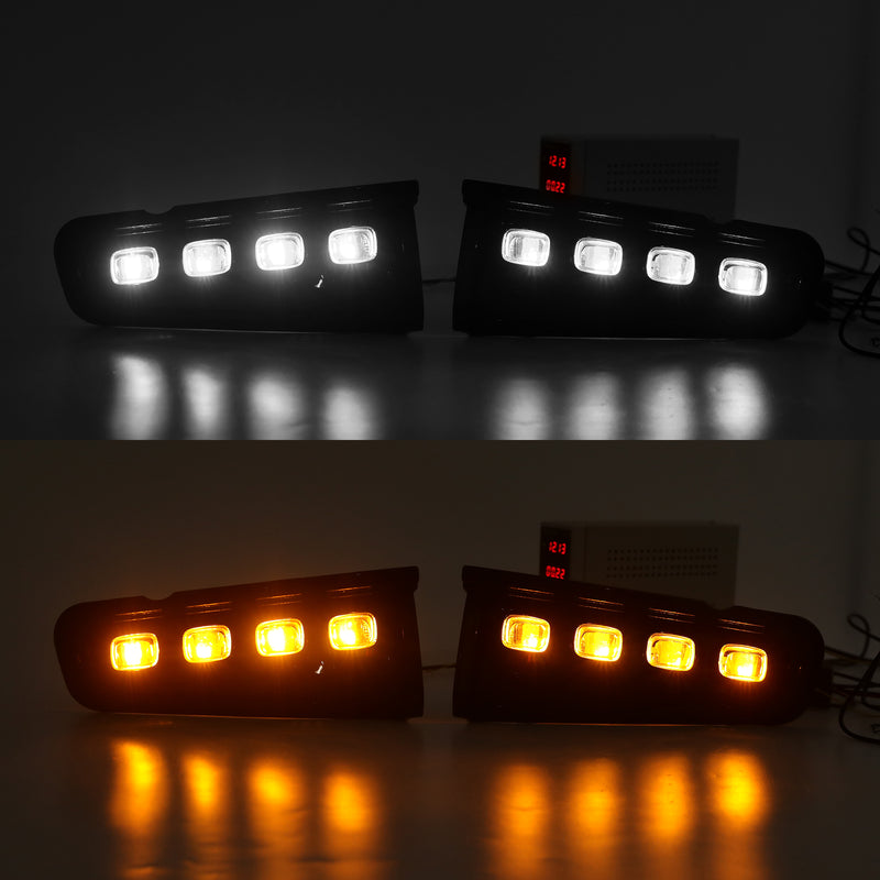 Ford Bronco Off-Road LED Fog Lights with DRLs, Turn Signals, 8 LED Beads 48W (2Pcs/Set)
