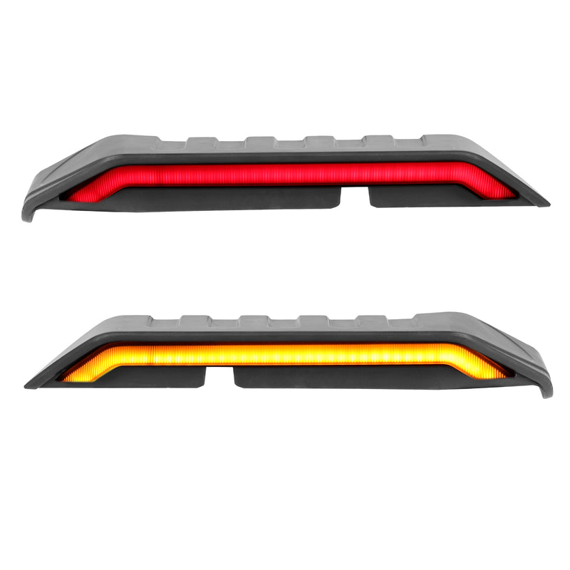 Jeep Multi-Function LED High Mount Rear Roof Lights for 2018-2025 Jeep Wrangler JL JLU 4xe (2Pcs/Set)
