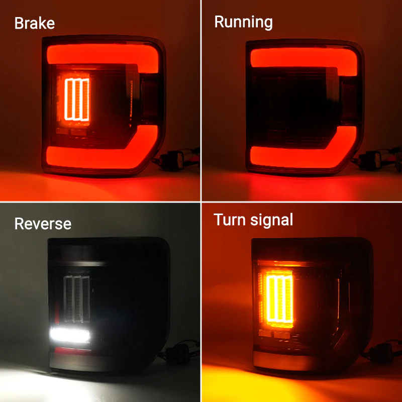 LED Tail Lights with Blind Spot Sensor Compatibility for 2019-2025 Jeep Gladiator JT (2pcs/set)