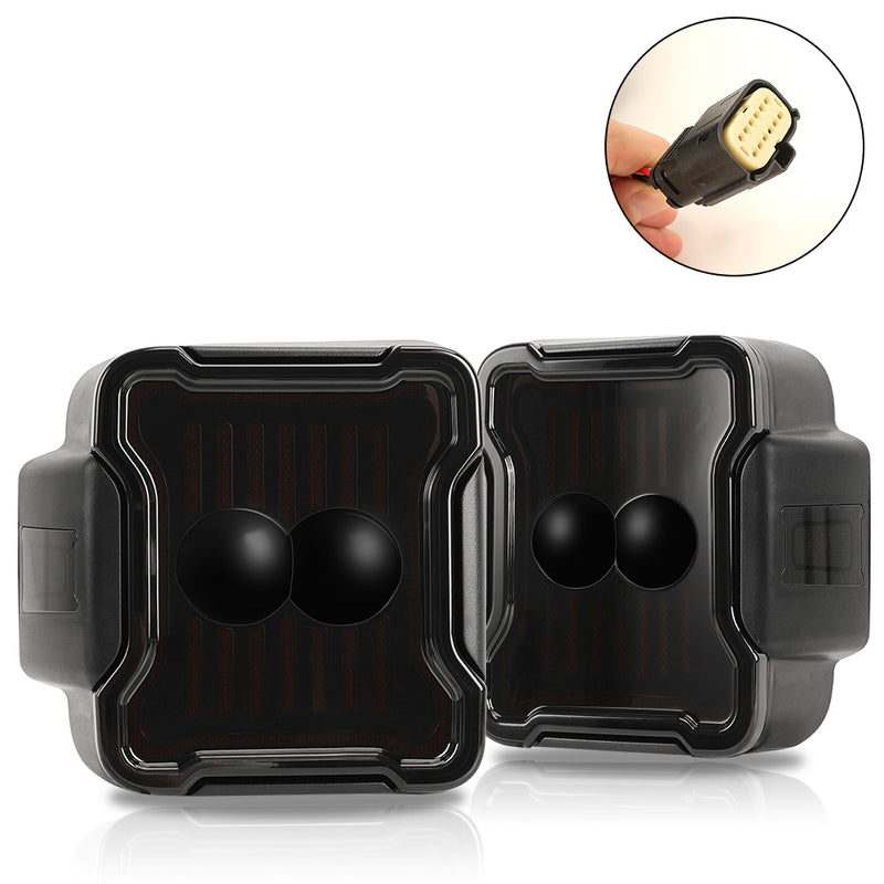 Smoked PC Lens LED Tail lights for 2018 - 2025 Jeep Wrangler 4xe JL/JLU