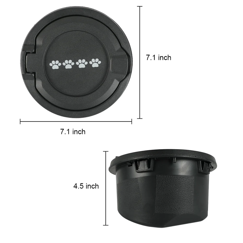 Gas Cap Cover & Fuel Doors with Pattern for 2018-2025 Wrangler JL JLU 4xe