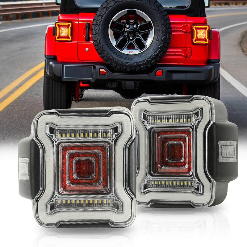 Jeep Tunnel LED Tail Lights for 2018-2025 Jeep Wrangler 4xe JL/JLU (2pcs/set)