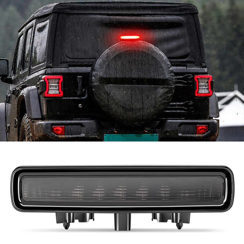 Smoked ABS Third Brake Light for 2018-2025 Jeep Wrangler 4xe JL/JLU