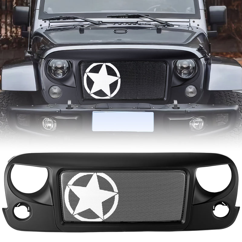 Sunpie Jeep Wrangler JK/JKU Black ABS Avenger Grille