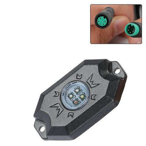 1PC RGB-W LED Rock Lights (Green 5 Pin)