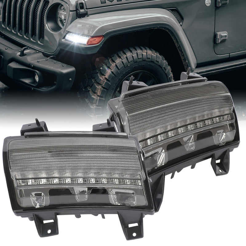 '18-'25 Jeep Wrangler 4xe JL/JLU LED Light Combo Kits - 9"Headlights, 4"Fog Lights, Taillight, Fender Lights & Side Lights