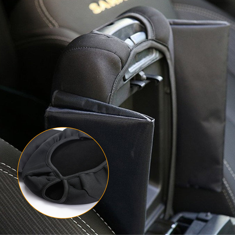 2018-2023 Jeep Wrangler JL/JLU & 2019-2023 Jeep Gladiator JT Console Armrest Cover with Dog Paw Prints Storage Bag