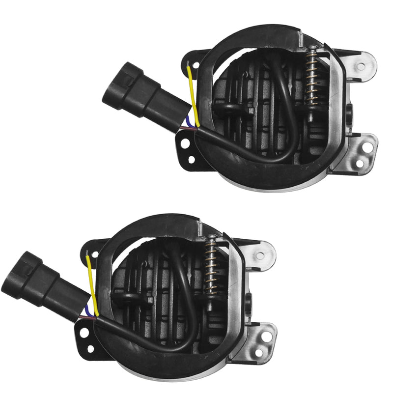 White Halo Ring 4 Inch LED Fog Light for Jeep Wrangler TJ LJ JK CJ-8  CJ-7 (2pcs/set)