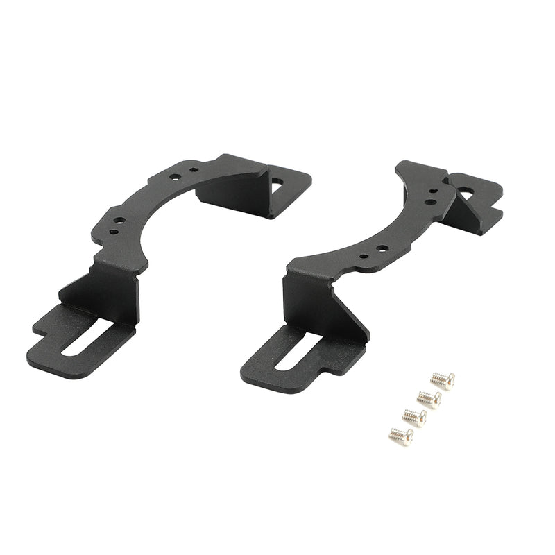 4 Inch LED Fog Light Modified Metal Bracket Adapter Front Bumper Mounting for Jeep Wrangler Hard Rock, Rubicon X, 10th Anniversary Editions, JT (2 PCS)