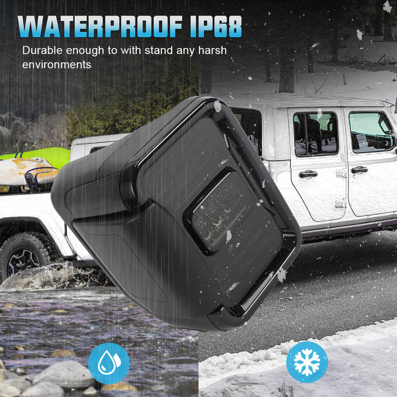 Smoked Jeep Gladiator LED Tail Lights Compatible for 2019-2025 Jeep Gladiator JT (Pair)