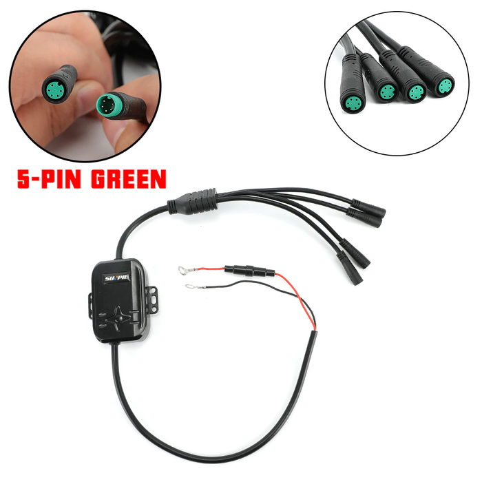 4PCS/6PCS/8PCS/12PCS/16PCS RGBW Rectangle Series Rock Lights Replacement Control Box (5-Pin Green)