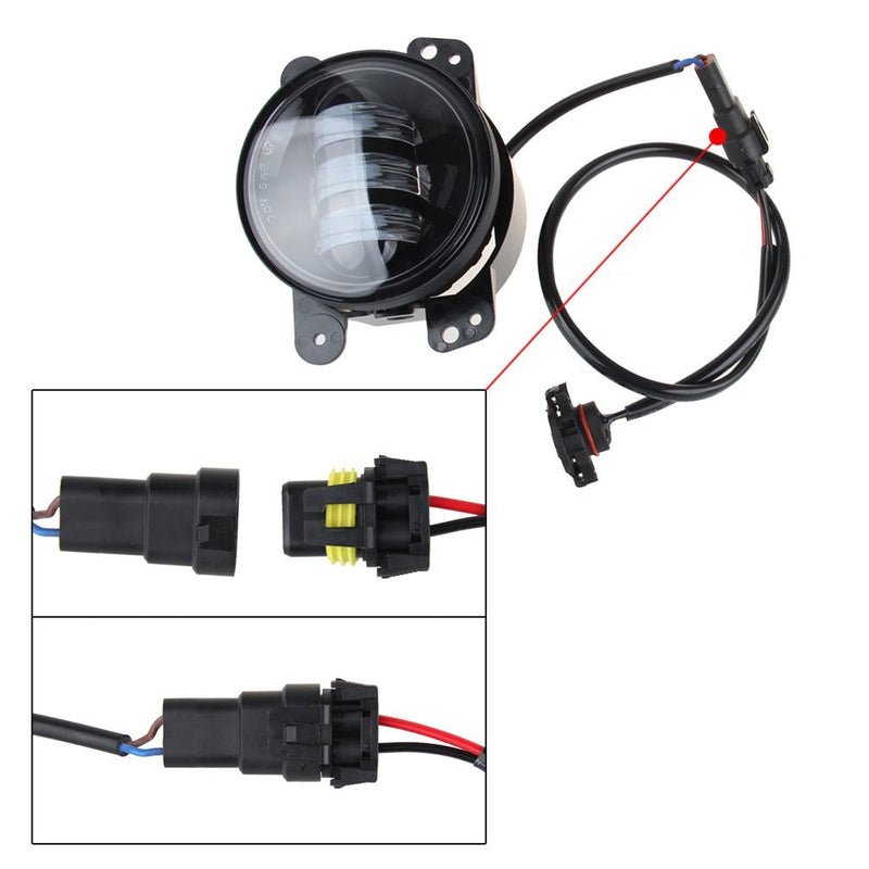 LED Fog Lights Lamp Adapter Wires - Sunpie