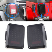 Jeep Wrangler Smoked LED Tail Light - Sunpie