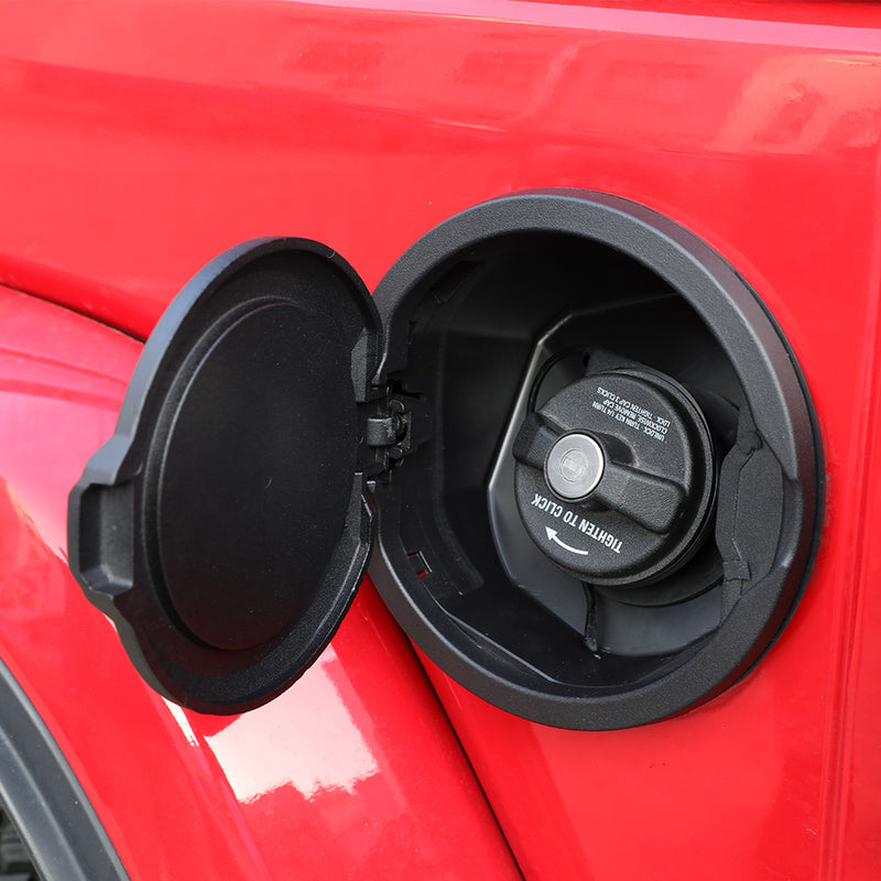 Gas Cap Cover & Fuel Doors with Pattern for 2018-2025 Wrangler JL JLU 4xe