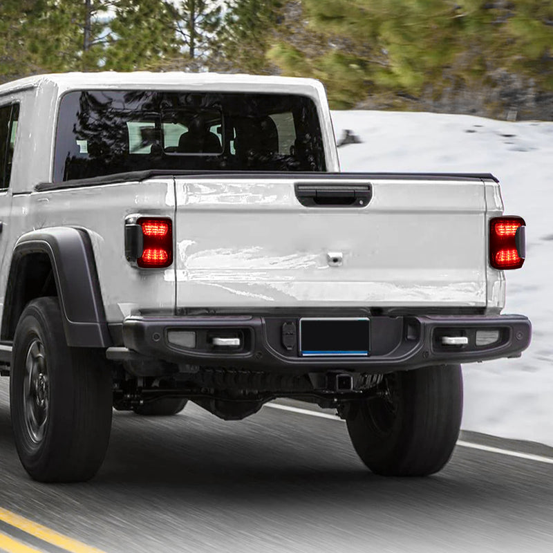 Smoked Jeep Gladiator LED Tail Lights Compatible for 2019-2025 Jeep Gladiator JT (Pair)