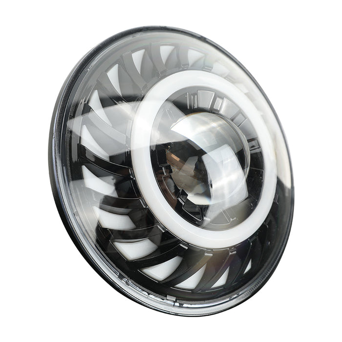 Rotating Series 7 inch RGB 3D Headlights with 4 inch RGB fog lights For 2007-2018 Jeep Wrangler JK/JKU