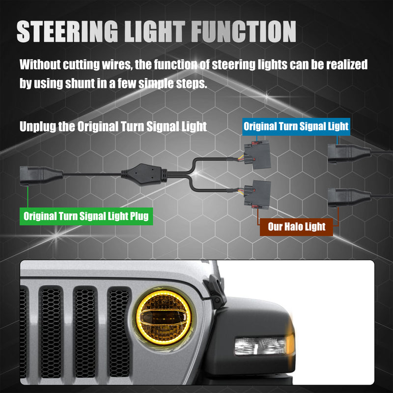 jeep jk halo headlights