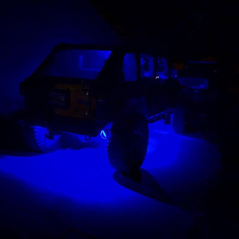 RGB underglow LED Rock Lights Bluetooth Multicolor Neon LED Light Kit - Sunpie