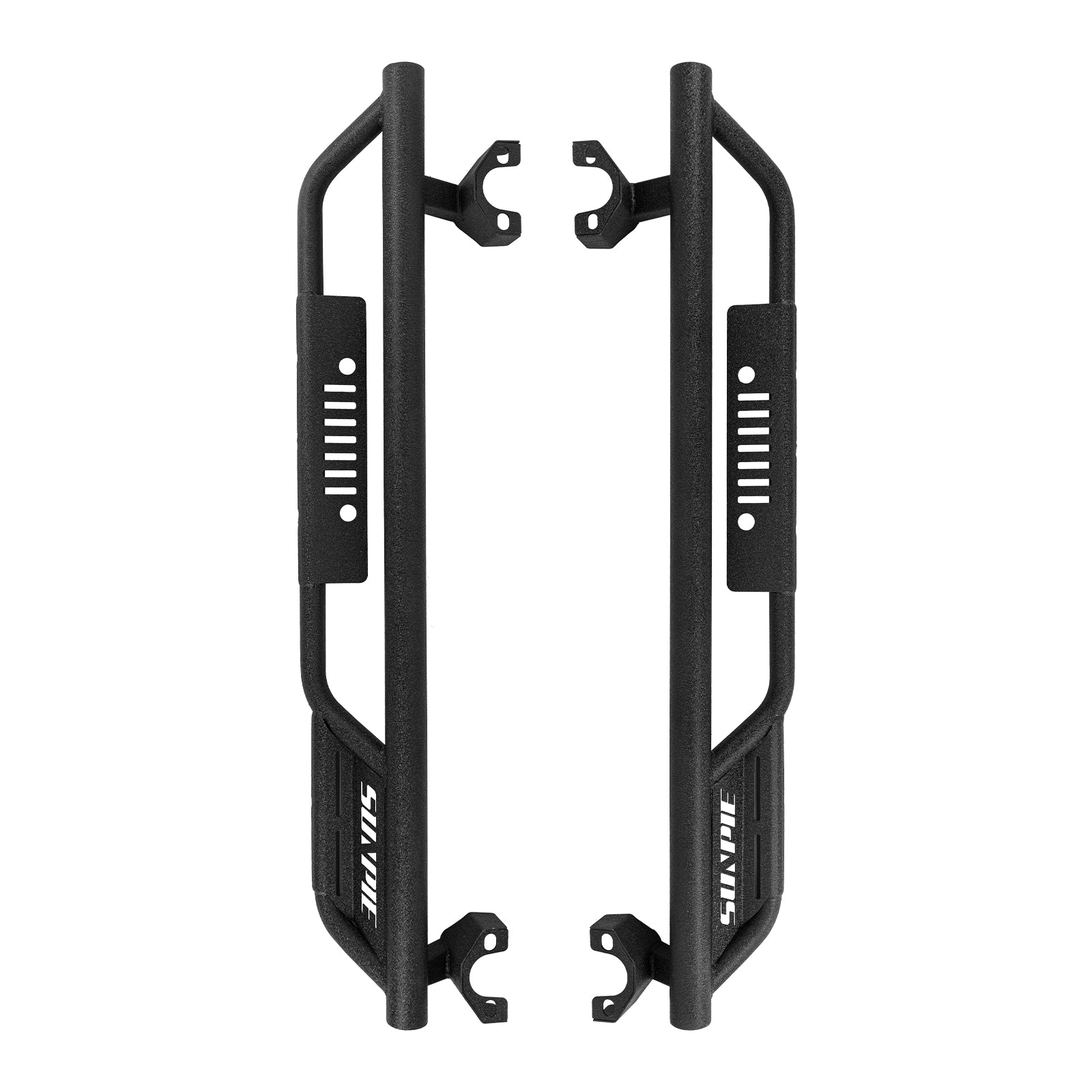 Entry-Level Running Boards Side Step Bars for 2007-2018 Jeep Wrangler JK  2 Door, Bolt-On Nerf Bars