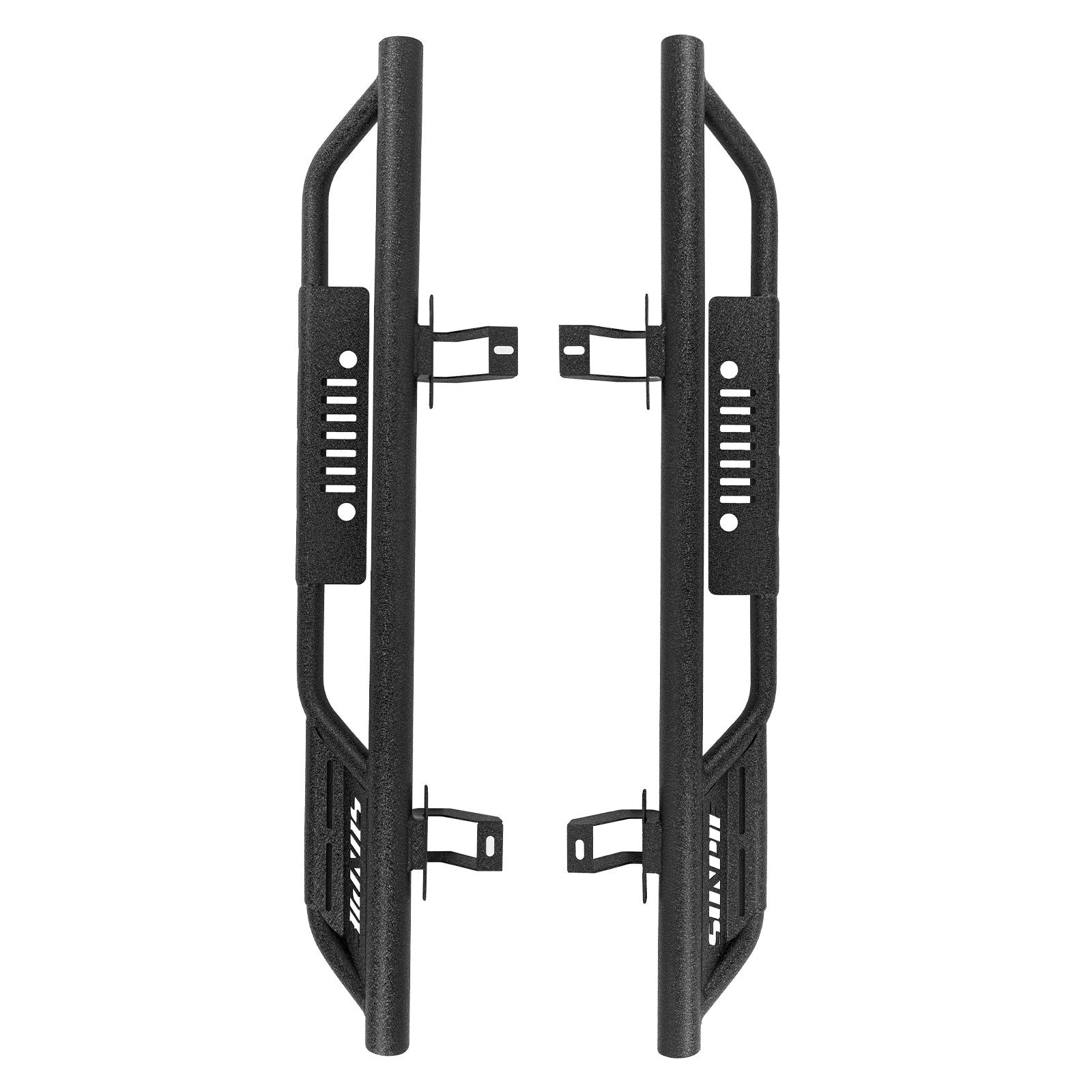 Entry-Level Carbon Steel Running Boards Side Steps for 2018-2026 Jeep Wrangler JL 2-Door