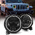 9 inch Rotating Series RGB Halo Headlights with DRL & Turn Signal for Jeep Wrangler JL/JLU & Jeep Gladiator JT