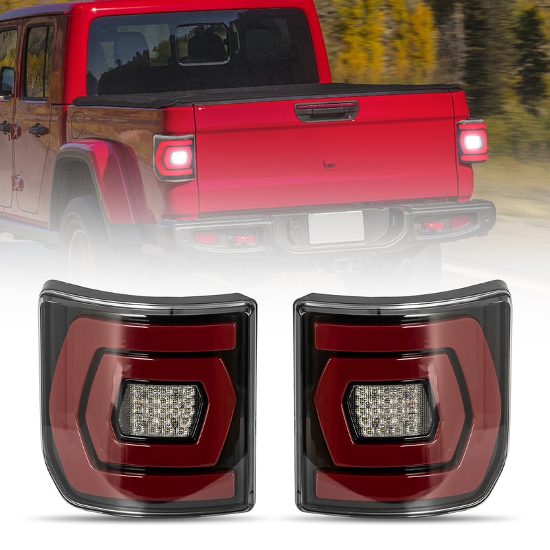 Jeep Gladiator Half-Round 70W LED Taillights (No Blind Spot Monitoring)  (2Pcs/Set)