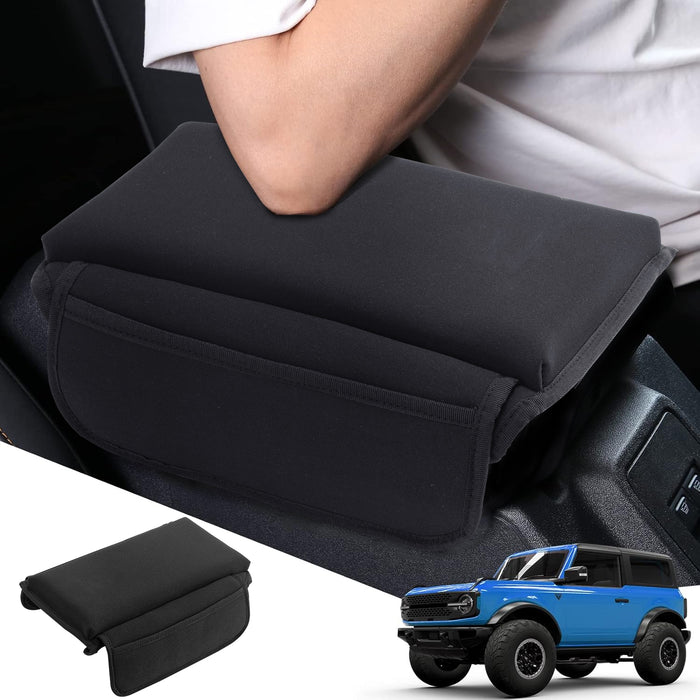 Center Console Armrest Cover with Side Pockets for 2021+ Ford Bronco