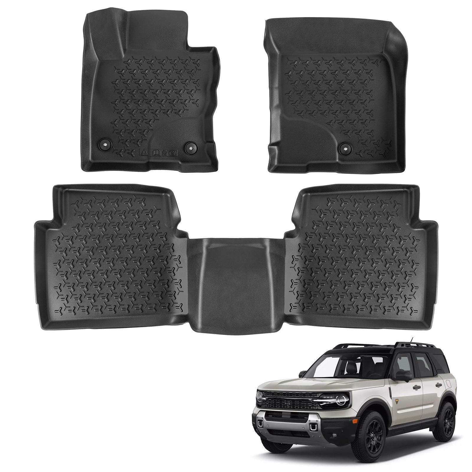 Ford Bronco Sport All Weather TPE Front & Rear Floor Mats