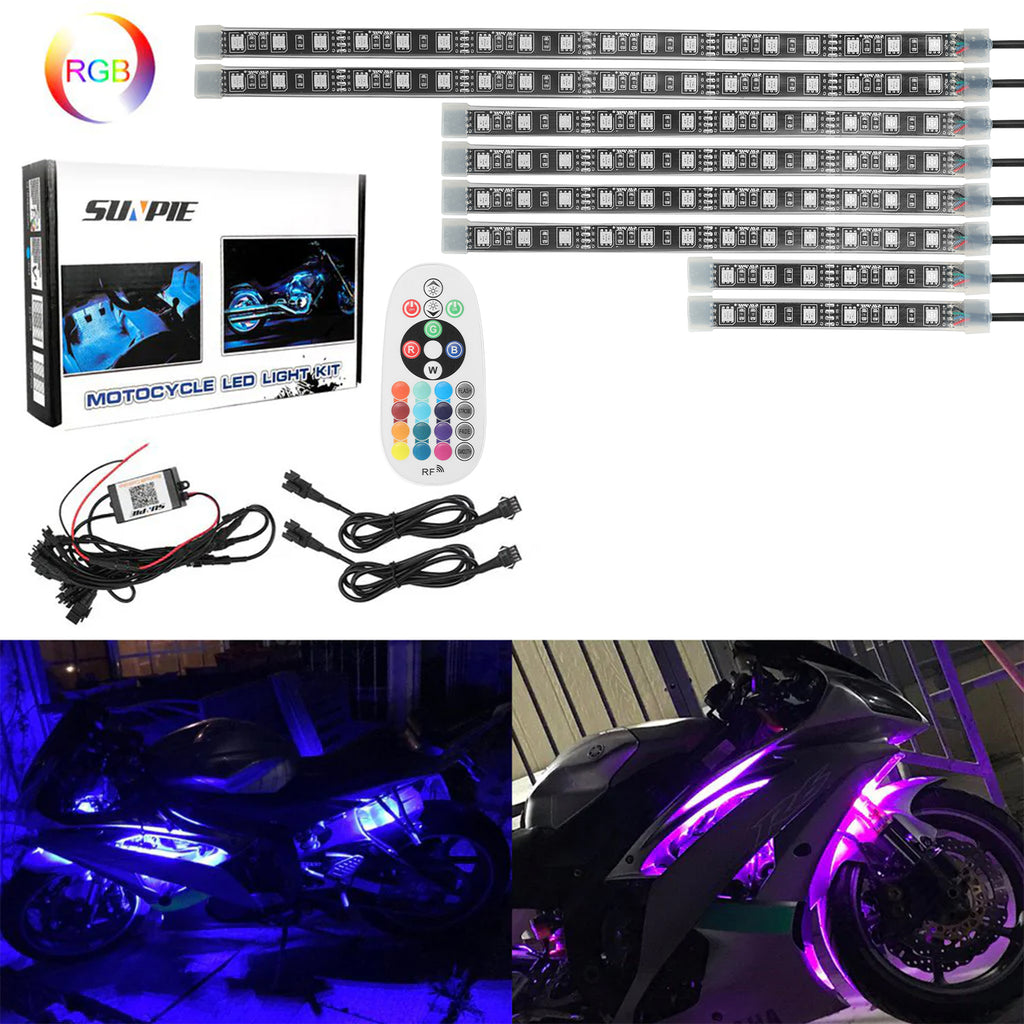 Best Motorcycle RGB LED Strip Lights for Night Riding — Sunpie