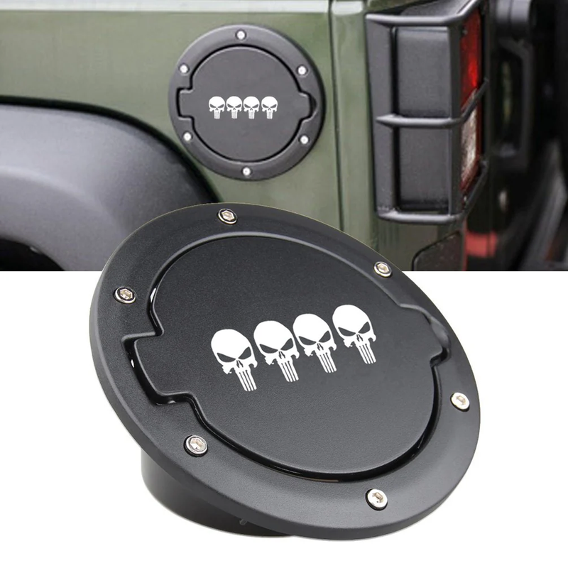 Sunpie Fuel Filler Door Cover Gas Tank Cap cover for 2007-2018 Jeep Wrangler JK JKU 2/4 Doors