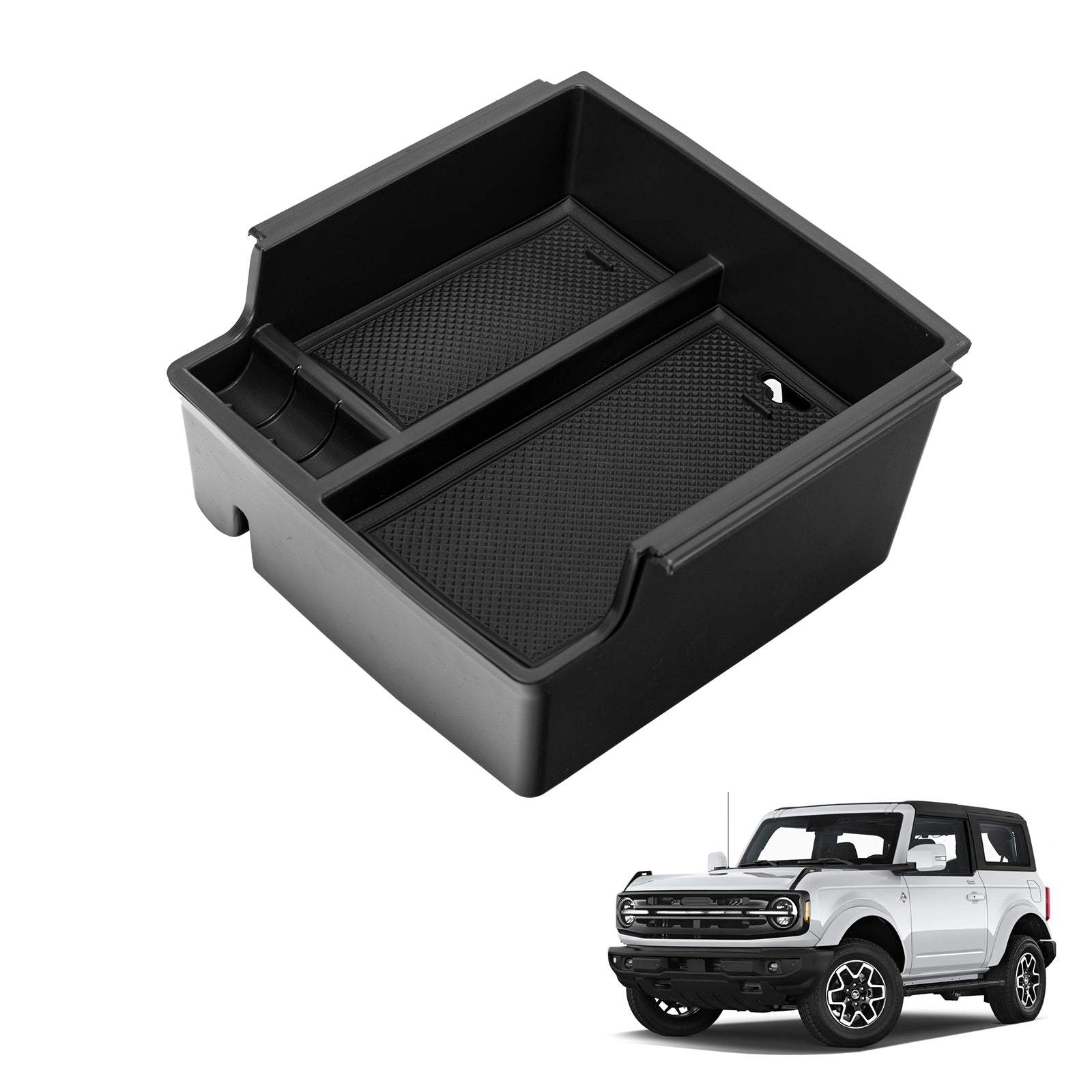 Center Console Storage Organizer for 2021-2024 Ford Bronco (Not compatible for Bronco Sport)