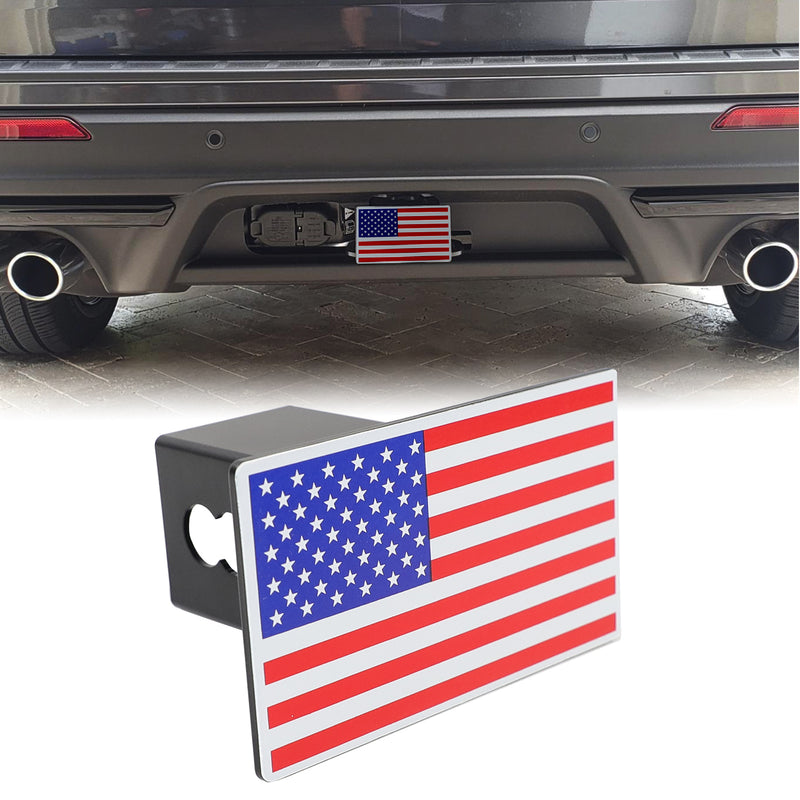 Premium Metal Trailer Hitch Cover for 2" Receivers with Locking Pin - Durable & Stylish